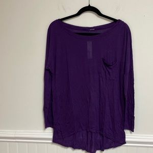 LAmade Womens purple tunic top size small